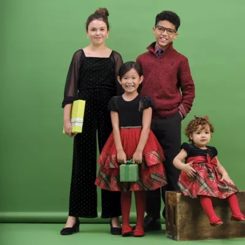 Bonnie Jean Little Girls Short Sleeve Fit + Flare Dress