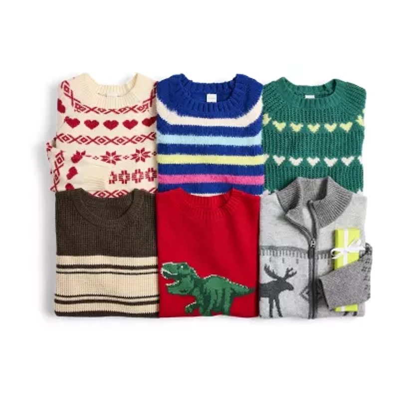 Thereabouts Little & Big Kid Boys Mock Neck Long Sleeve Zipper Cardigan