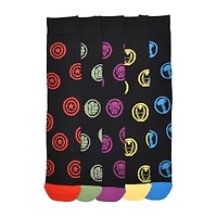 Mens 5 Pair Avengers Crew Socks