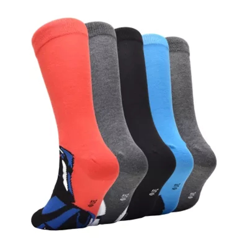 Mens 5 Pair Star Wars Crew Socks