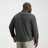 Haggar Mens Long Sleeve Regular Fit Big and Tall Button-Down Shirt