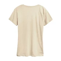 Womens Crew Neck Short Sleeve Regular Fit Care Bears Graphic T-Shirt