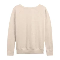 Womens Round Neck Long Sleeve Regular Fit Graphic T-Shirt