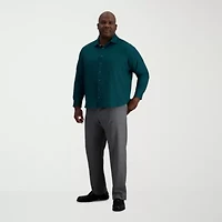 Haggar Mens Long Sleeve Regular Fit Big and Tall Button-Down Shirt