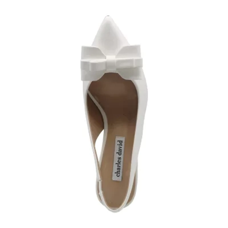 Charles David Astrid Womens Pointed Closed Toe Block Heel Pumps