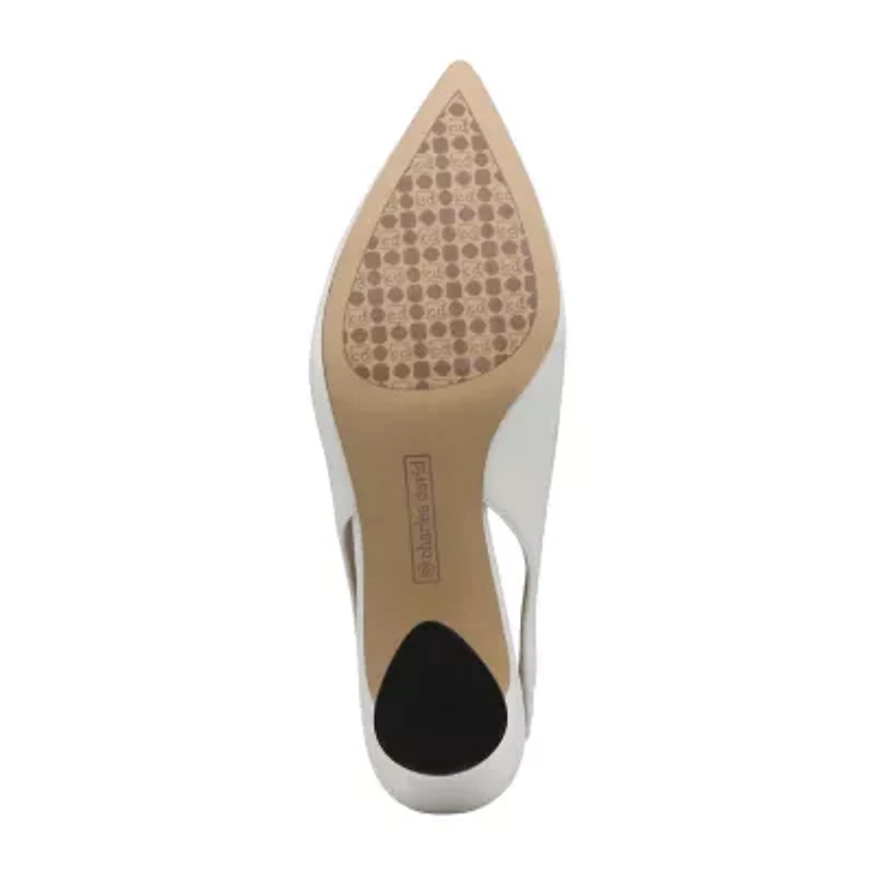 Charles David Astrid Womens Pointed Closed Toe Block Heel Pumps