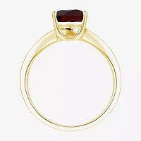 (I-J/I2-I3) Womens 1/10 CT. T.W. Natural Diamond and Genuine Gemstone 10K Gold Pear Side Stone Bypass  Cocktail Ring