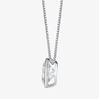 (F / Si2) Womens 2 CT. Lab Grown White Diamond 10K White Gold Oval 18 Inch Pendant Necklace