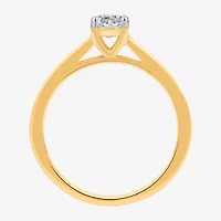 (H-I/I1) Womens 1 CT. T.W. Lab Grown White Diamond 14K Gold Over Silver Side Stone Bridal Set