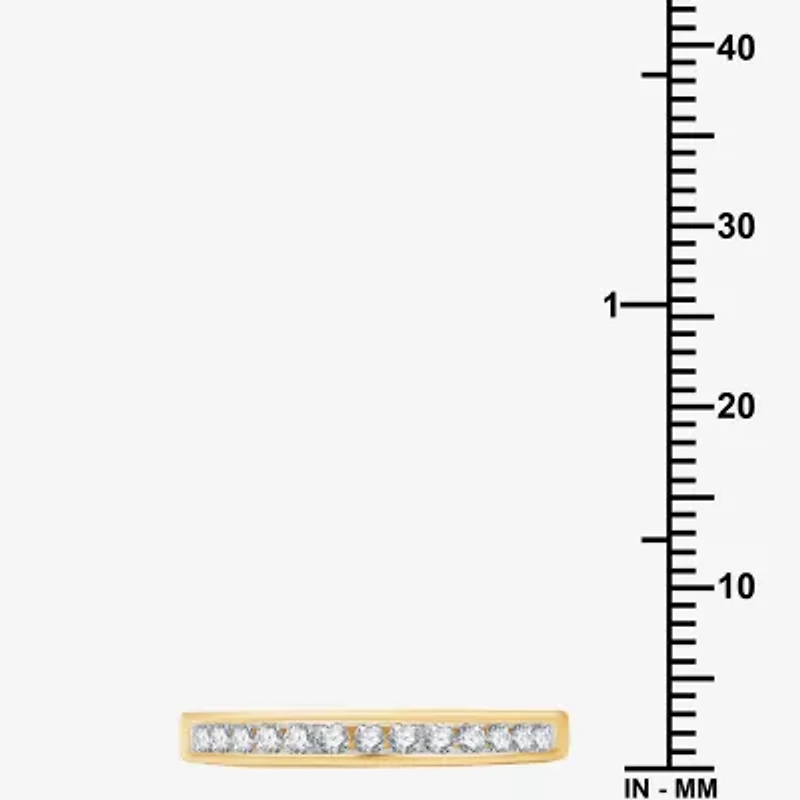 (H-I/I1) Womens 1 CT. T.W. Lab Grown White Diamond 14K Gold Over Silver Side Stone Bridal Set