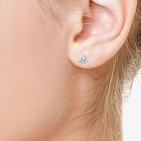 (G, Si1-Si2) Womens 1 CT. T.W. Lab Grown White Diamond 14K Gold Over Silver Sterling Silver 3 Pair Earring Set