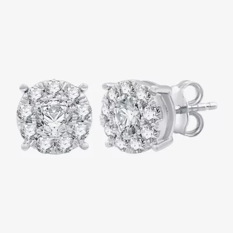 (G, Si1-Si2) Womens 2 CT. T.W. Lab Grown White Diamond Sterling Silver Round 2-pc. Jewelry Set