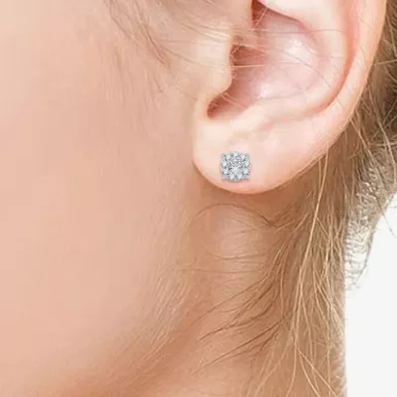 (G, Si1-Si2) Womens 2 CT. T.W. Lab Grown White Diamond Sterling Silver Round 2-pc. Jewelry Set