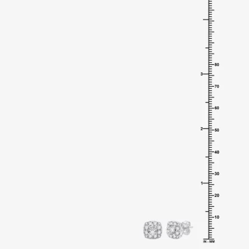 (G, Si1-Si2) Womens 2 CT. T.W. Lab Grown White Diamond Sterling Silver Cushion 2-pc. Jewelry Set