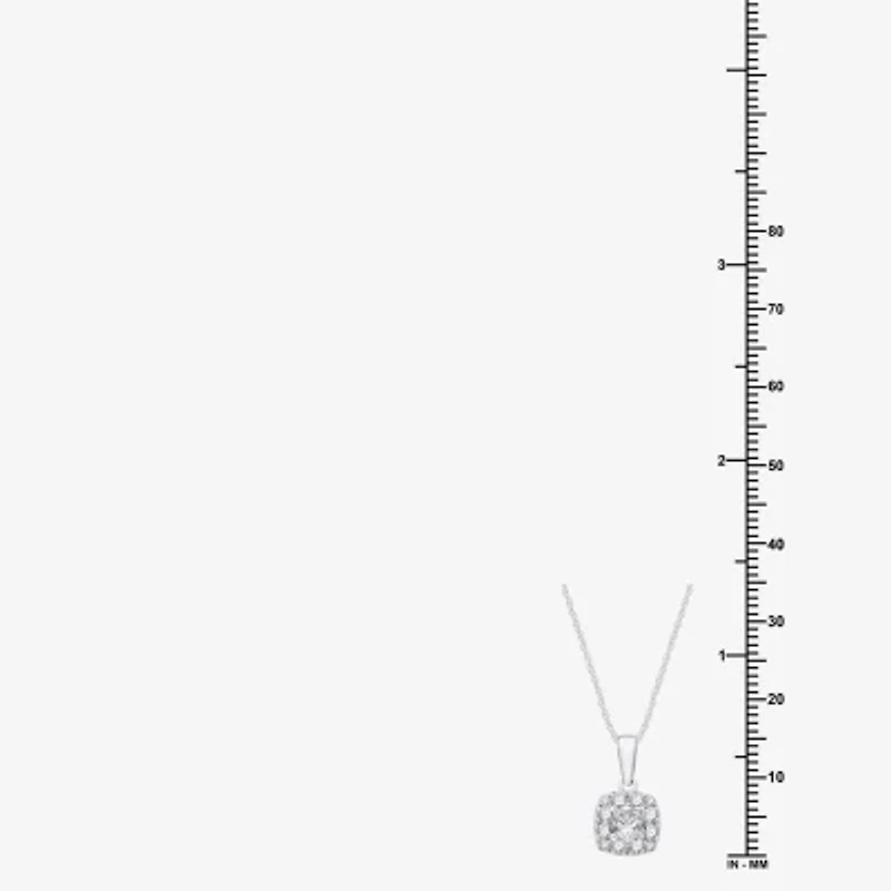 (G, Si1-Si2) Womens 2 CT. T.W. Lab Grown White Diamond Sterling Silver Cushion 2-pc. Jewelry Set