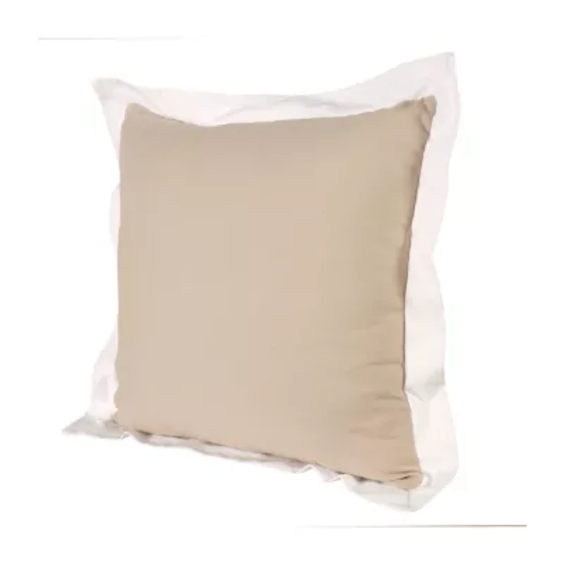 LR Home Neela Bordered Square Throw Pillow