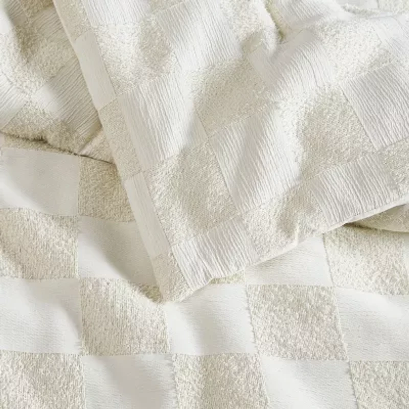 Truly Soft Textured Checkered 2-pc. Duvet Cover Set