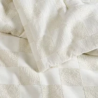 Truly Soft Textured Checkered 2-pc. Duvet Cover Set