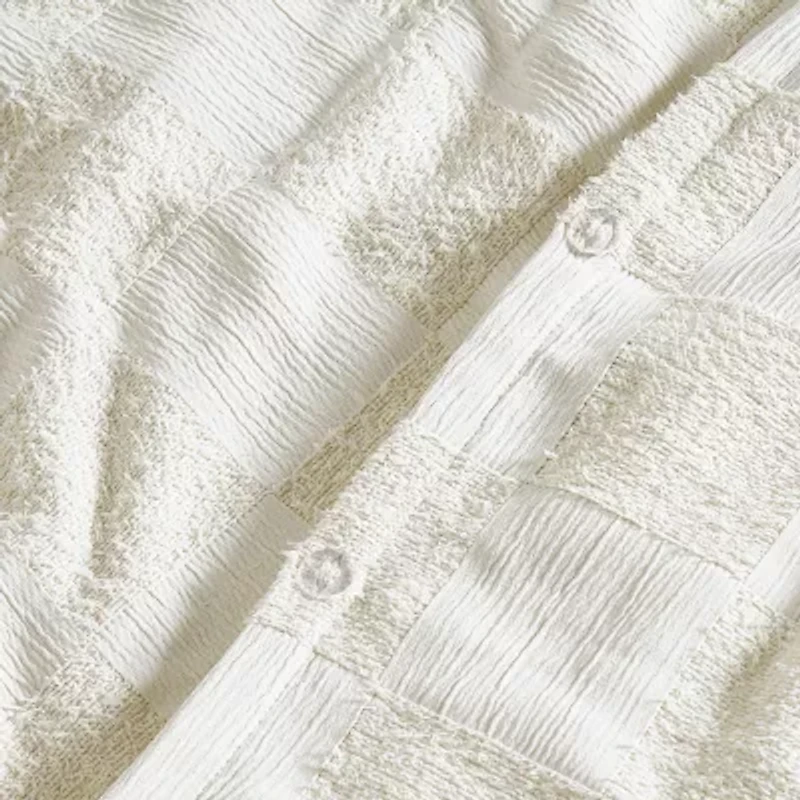 Truly Soft Textured Checkered 2-pc. Duvet Cover Set