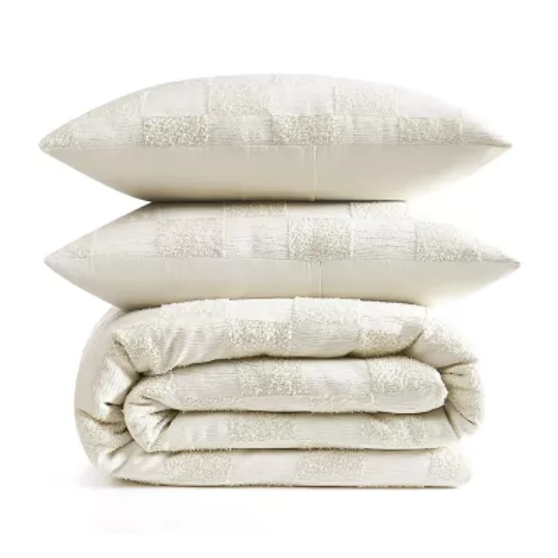 Truly Soft Textured Checkered 2-pc. Comforter Set