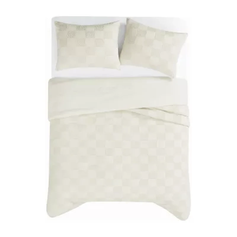 Truly Soft Textured Checkered 2-pc. Comforter Set