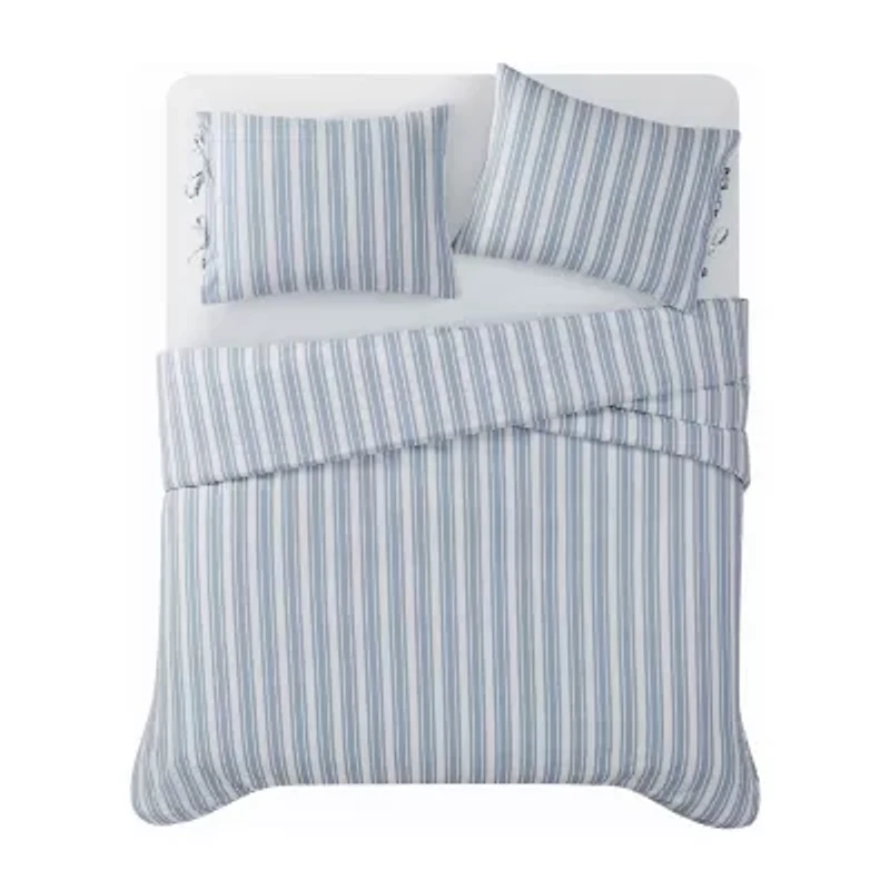 The Farmhouse By Rachel Ashwell Wide Ticking Stripe 3-pc. Duvet Cover Set