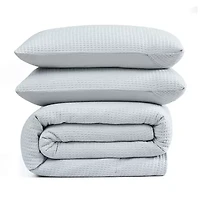 Cannon Cotton Waffle 3-pc. Duvet Cover Set