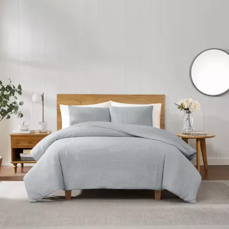 Cannon Cotton Waffle 3-pc. Duvet Cover Set
