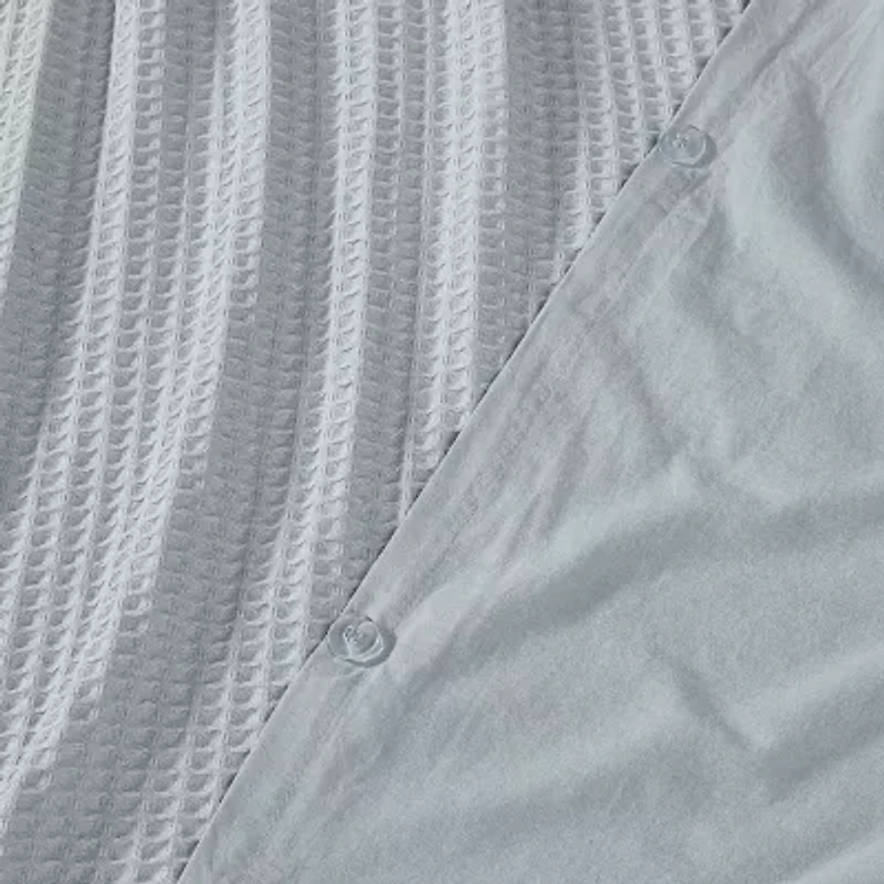 Cannon Cotton Waffle 3-pc. Duvet Cover Set