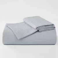 Cannon Cotton Waffle 3-pc. Duvet Cover Set