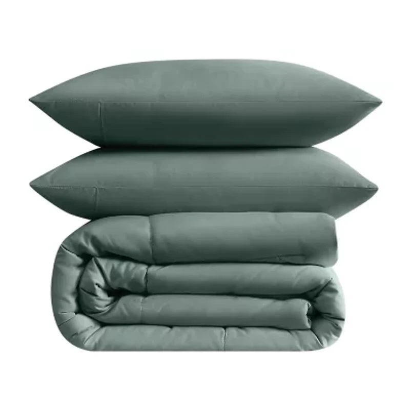Truly Soft Recycled Green Comforter Set