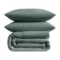 Truly Soft Recycled Green Comforter Set