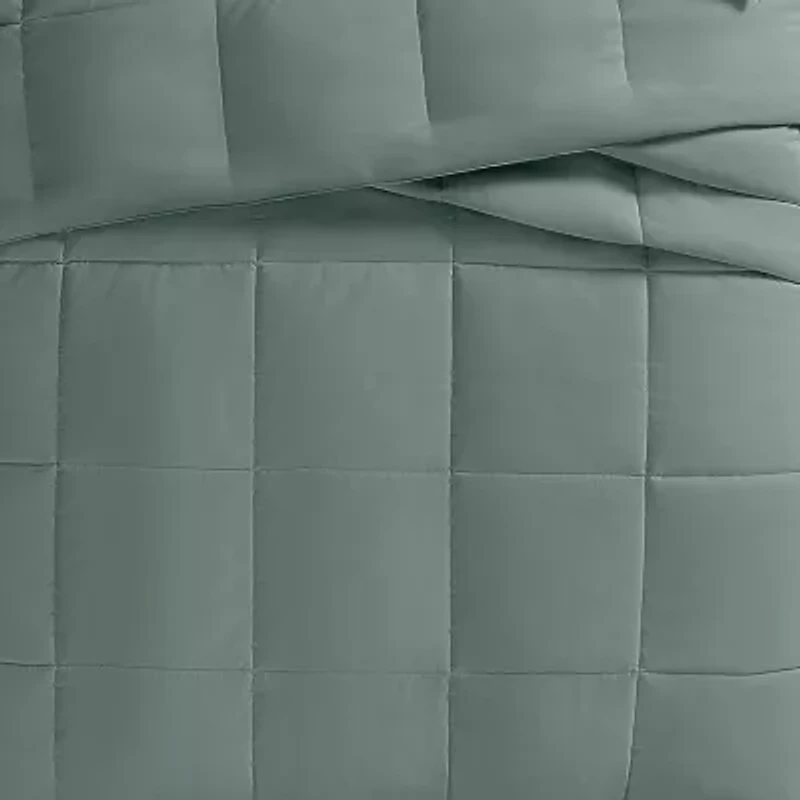 Truly Soft Recycled Green Comforter Set