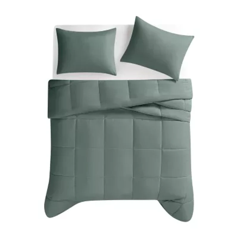 Truly Soft Recycled Green Comforter Set