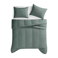 Truly Soft Recycled Green Comforter Set