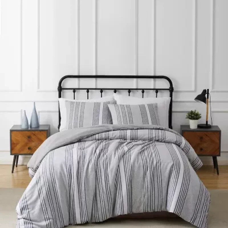 Truly Soft Kiel Stripe Flannel Comforter Set
