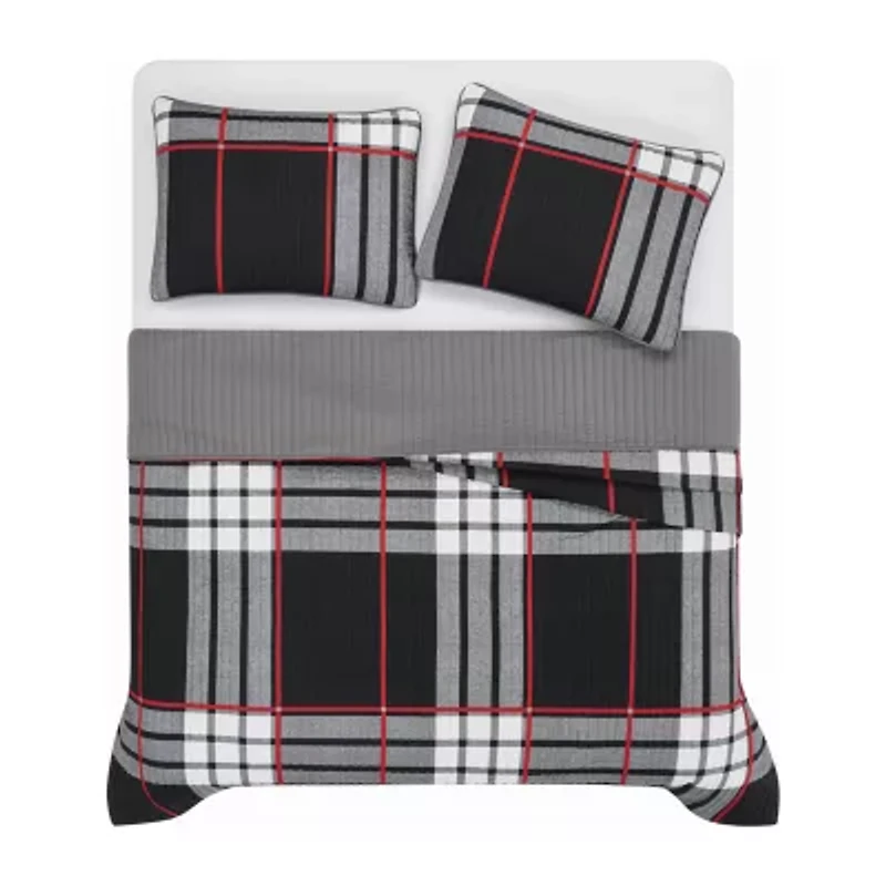 Truly Soft Danbury Plaid Quilt Set