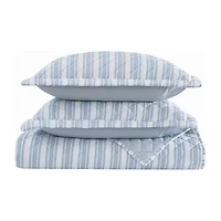 The Farmhouse By Rachel Ashwell Wide Ticking Stripe Quilt Set