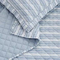The Farmhouse By Rachel Ashwell Wide Ticking Stripe Quilt Set