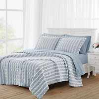 The Farmhouse By Rachel Ashwell Wide Ticking Stripe Quilt Set