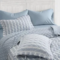 The Farmhouse By Rachel Ashwell Wide Ticking Stripe Quilt Set