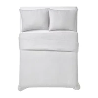 London Fog Herringbone Flannel Duvet Cover Set