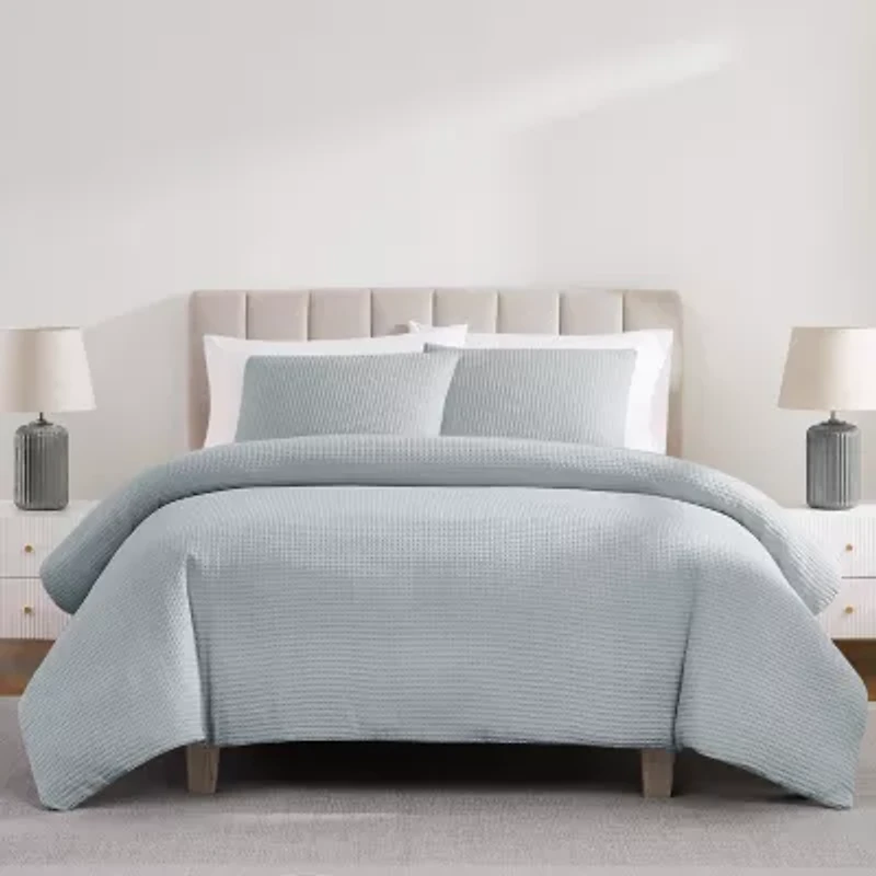 Cannon Cotton Waffle Comforter Set