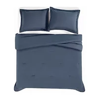 Brooklyn Loom Essential Washed Cotton Comforter Set