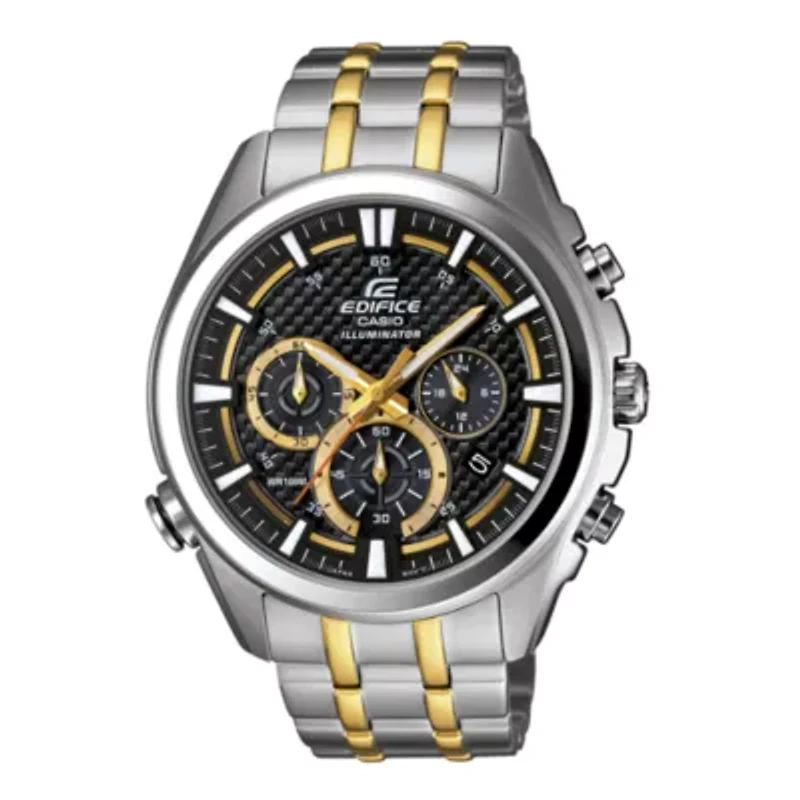 Casio Edifice Mens Two Tone Stainless Steel Bracelet Watch Efr537sg-1av