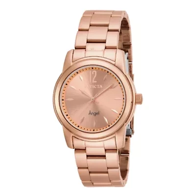 Invicta® Angel Womens Rose-Tone Stainless Steel Watch 17421