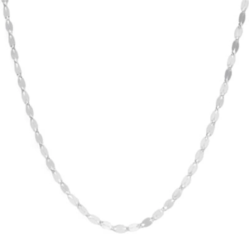 Sterling Silver 18" Flat Link Chain