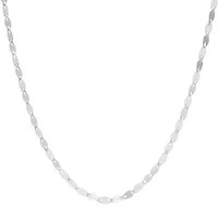 Sterling Silver 18" Flat Link Chain