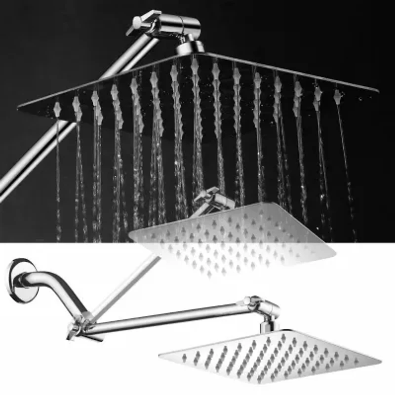 HotelSpa® Mega-Size 8" Square Rainfall Showerhead