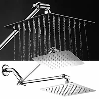 HotelSpa® Mega-Size 8" Square Rainfall Showerhead